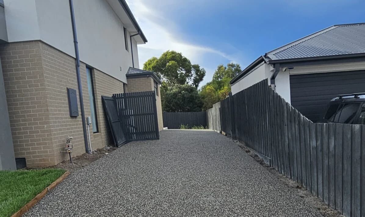 Exposed Aggregate Driveway landscaping project