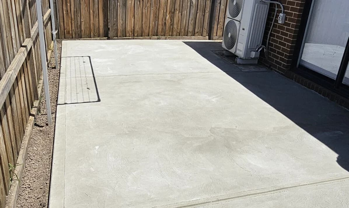 Backyard Concrete Patio — Vol.2 landscaping project